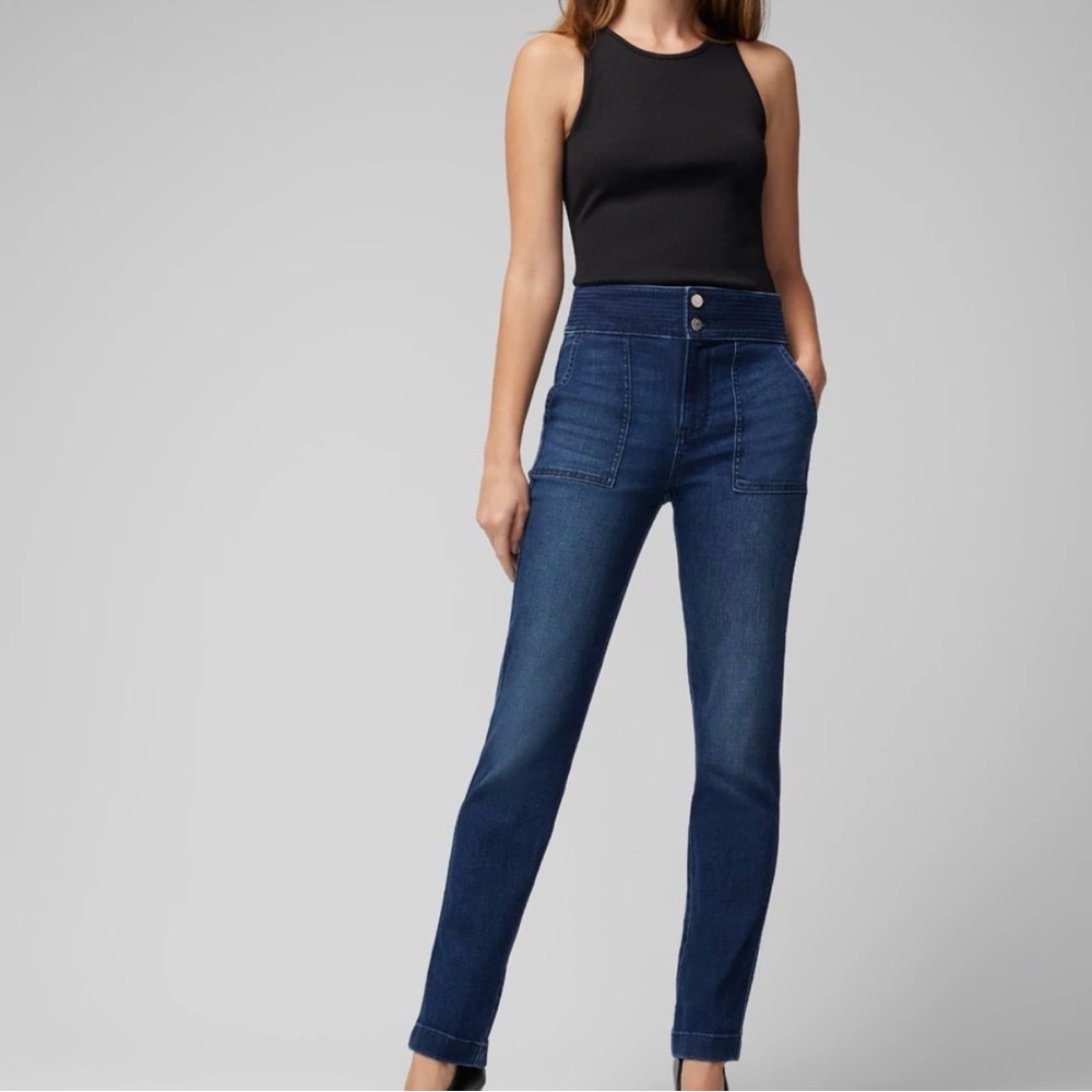 White House Black Market Super High-Rise Dark Blue Women's Jeans